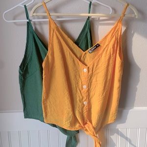 SHEIN Tie Crop Top Bundle